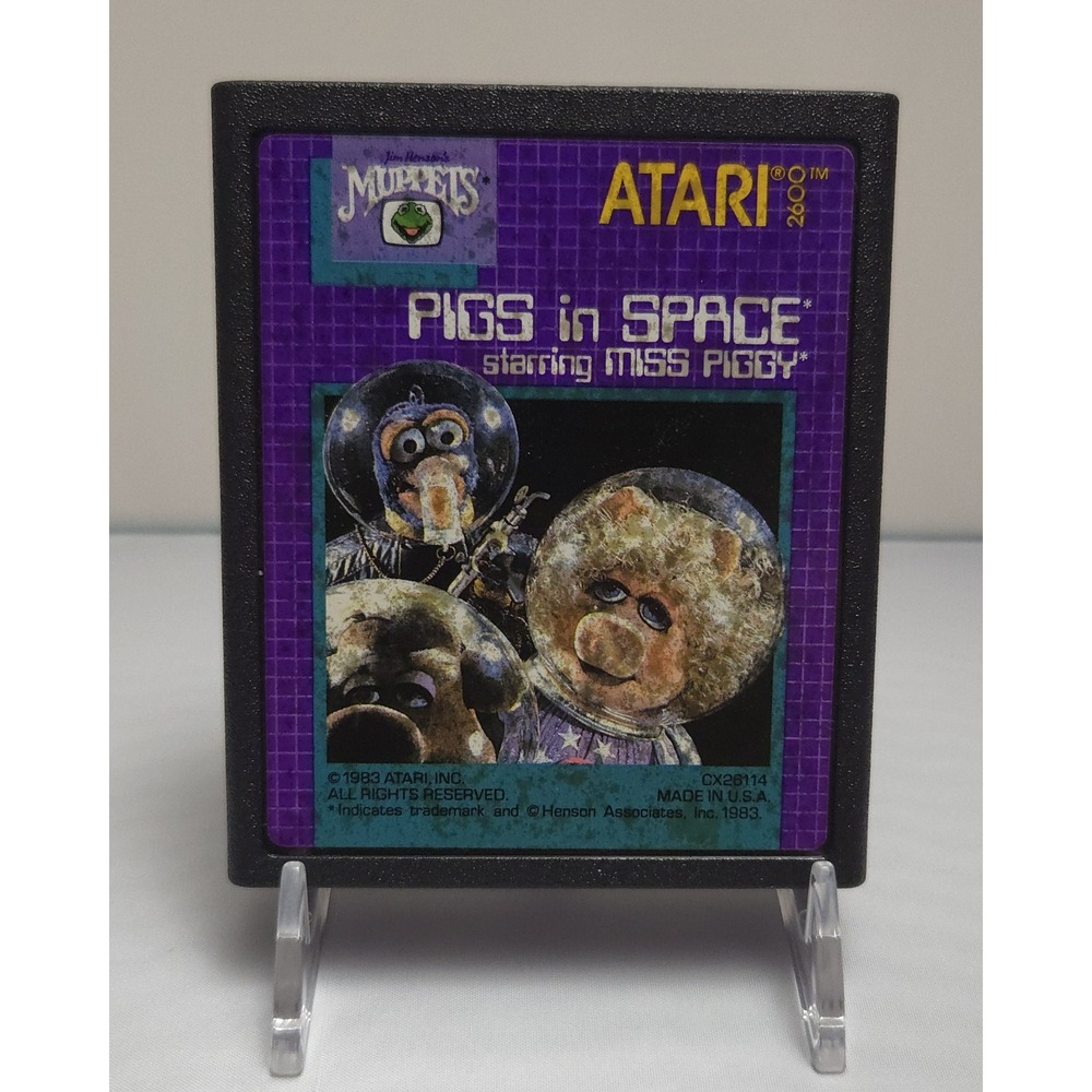 Pigs in Space Starring Miss Piggy (Atari 2600, 1983) Cartridge Tested & Working!